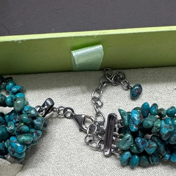Ross-Simons Turquoise Multistrand Necklace - Picture 4 of 5